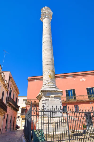 Columna romana. Brindisi. Puglia. Italia . — Foto de Stock