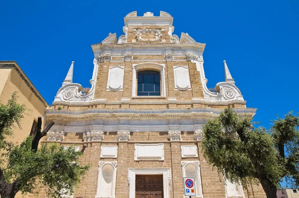 Kostel st. teresa. Brindisi. Puglia. Itálie. — Stock fotografie