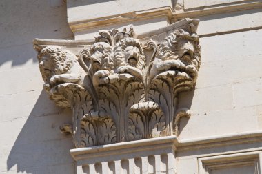 Duomo Kilisesi. Lecce. Puglia. İtalya.