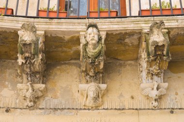 carrozzo Sarayı. Lecce. Puglia. İtalya.
