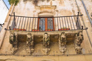carrozzo Sarayı. Lecce. Puglia. İtalya.