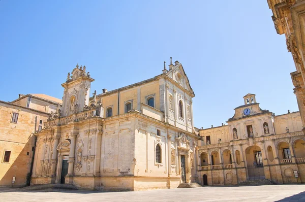 Kostel Duomo. Lecce. Puglia. Itálie. — Stock fotografie