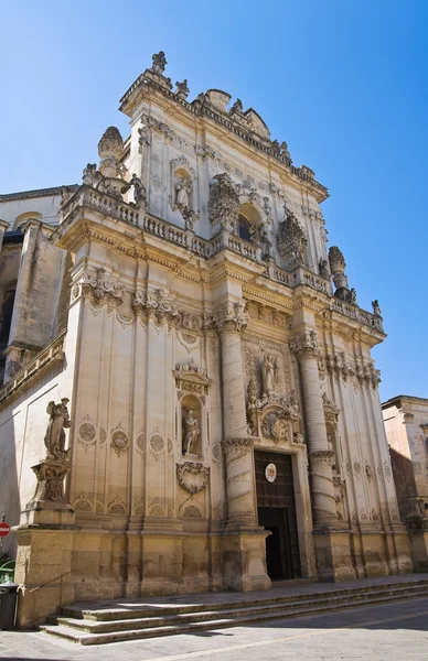 Basiliek van st. giovanni battista. Lecce. Puglia. Italië. — Stockfoto