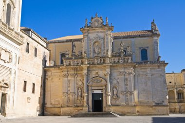 Duomo Kilisesi. Lecce. Puglia. İtalya.