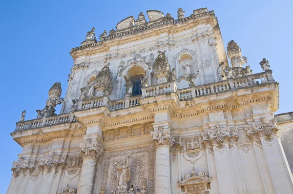 Igreja Basílica de São Giovanni Battista. Lecce. Puglia. Itália . — Fotografia de Stock