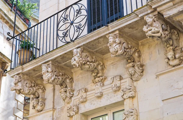 Palazzo Marrese. Lecce. Puglia. Italia . — Foto Stock