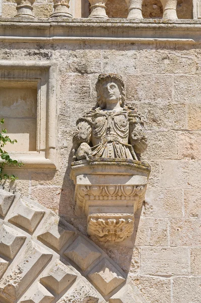 Risolo palác. Specchia. Puglia. Itálie. — Stock fotografie