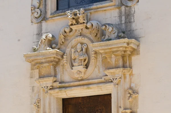 Madre iglesia. Specchia. Puglia. Italia . — Foto de Stock