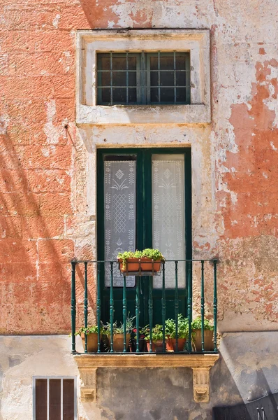 Teotini palace. Specchia. Puglia. Italy. — Stock Photo, Image