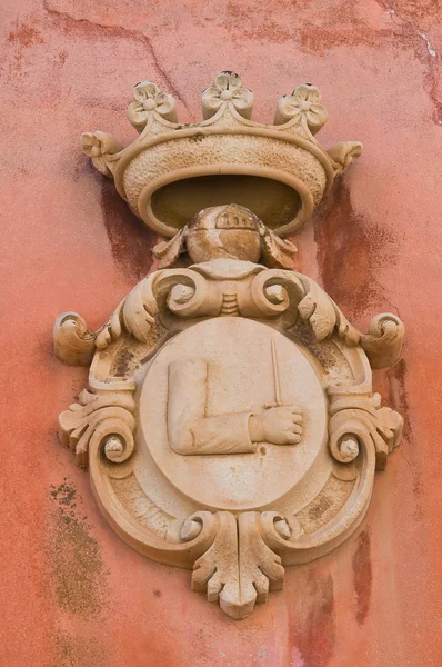 Palacio histórico. Presicce. Puglia. Italia . — Foto de Stock