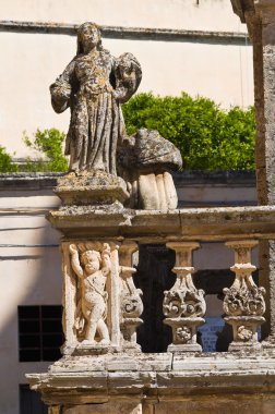 st. andrea sütun. Presicce. Puglia. İtalya.