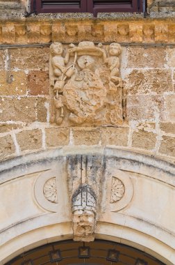 piskoposluk Sarayı. Ugento. Puglia. İtalya.