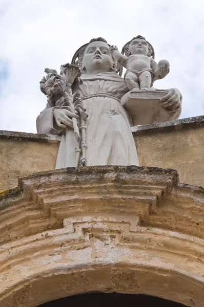 Kostel sv Antonio. Ugento. Puglia. Itálie. — Stock fotografie