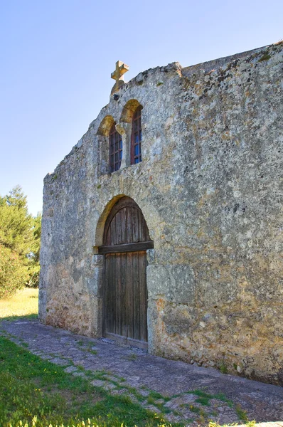 Church of St. Eufemia. Specchia. Puglia. Italy. — Stock Photo, Image