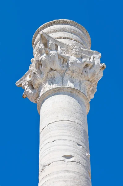 Roman column. Brindisi. Puglia. Italy. — Stock Photo, Image