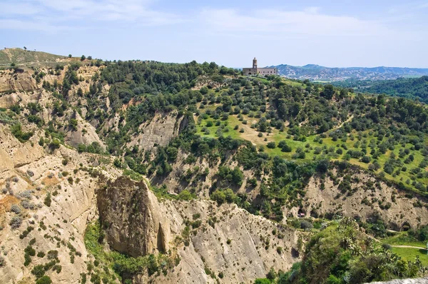 Vista panorâmica de Tursi. Basilicata. Itália . — Fotografia de Stock