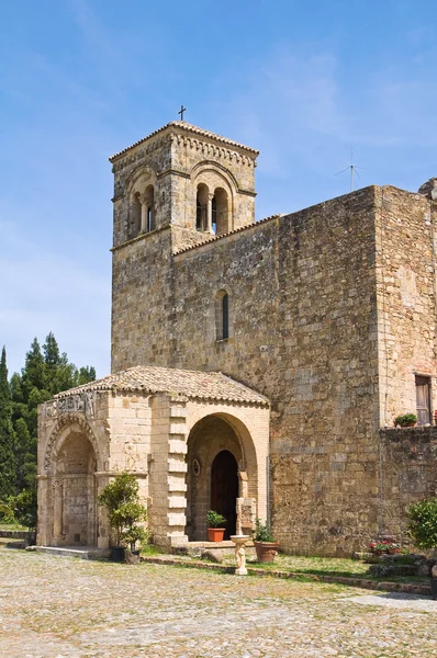 Svatyně st. maria d' anglona. Tursi. Basilicata. Itálie. — Stock fotografie