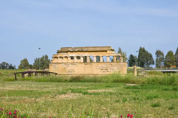 Archeologický park. Metaponto. Basilicata. Itálie. — Stock fotografie