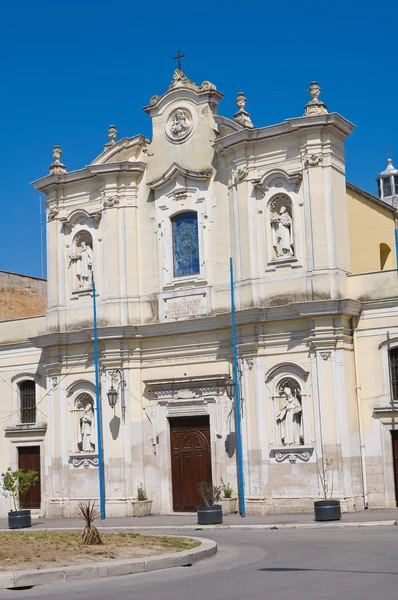 胭脂红的教会。cerignola。普利亚大区。意大利. — 图库照片