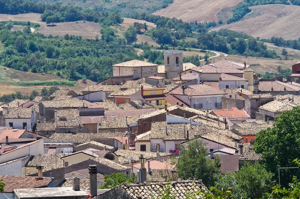 Panoramautsikt över roseto valfortore. Puglia. Italien. — Stockfoto