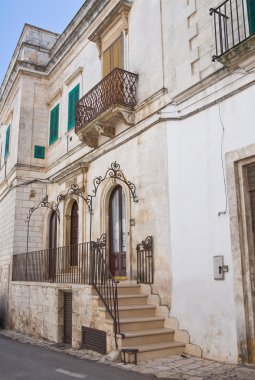 tarihi Saray. Ceglie messapica. Puglia. İtalya.