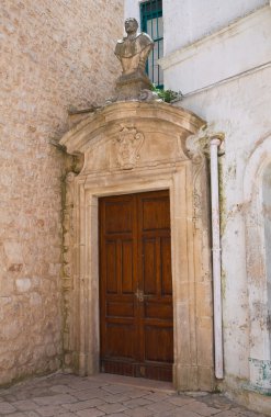 tarihi Saray. Ceglie messapica. Puglia. İtalya.