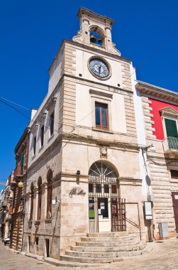 Saat Kulesi. Putignano. Puglia. İtalya.