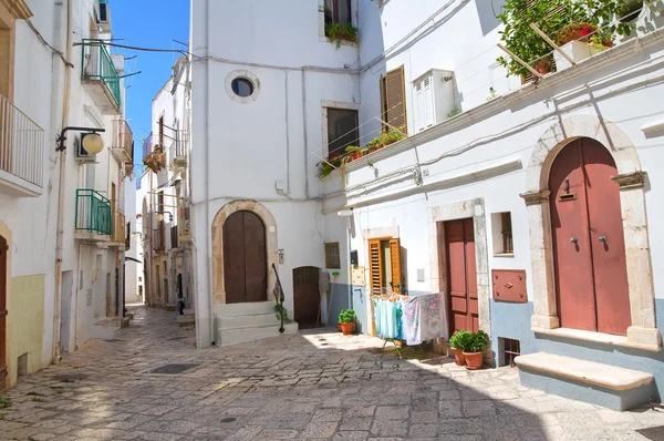 Uličky. Putignano. Puglia. Itálie. — Stock fotografie