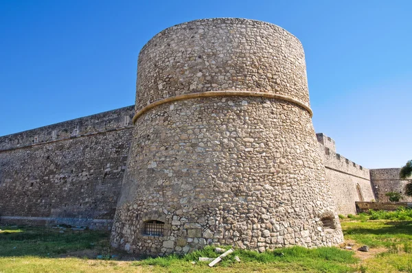 Angevine swabian castle. Manfredonia. Puglia. İtalya. — Stok fotoğraf