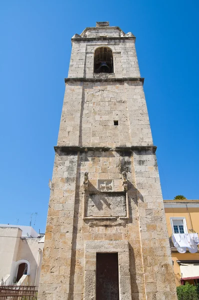 Klocktornet. Manfredonia. Puglia. Italien. — Stockfoto