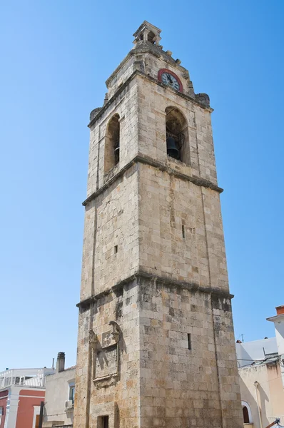 Klokketårnet. Manfredonia. Puglia. Italia . – stockfoto