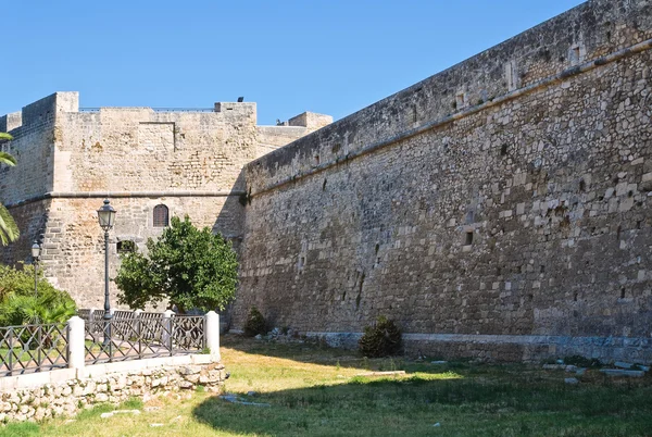 Angevine swabian castle. Manfredonia. Puglia. İtalya. — Stok fotoğraf