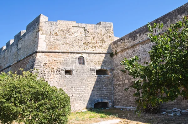 Angevine-swabian hrad. Manfredonia. Puglia. Itálie. — Stock fotografie