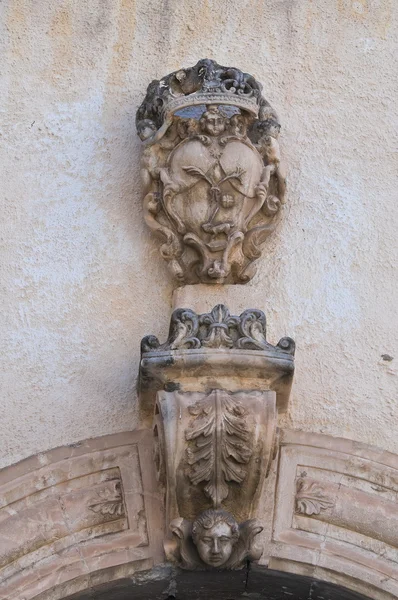 St. domenico palace. Manfredonia. Puglia. Olaszország. — Stock Fotó