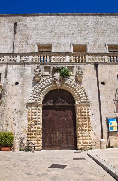 Risolo palace. Specchia. Puglia. Italy. — Stock Photo, Image