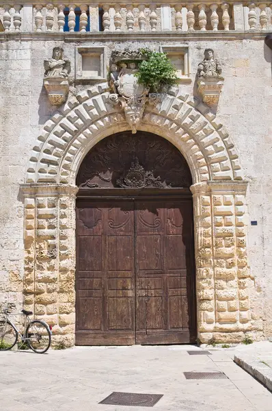 Παλάτι risolo. specchia. Puglia. Ιταλία. — Φωτογραφία Αρχείου