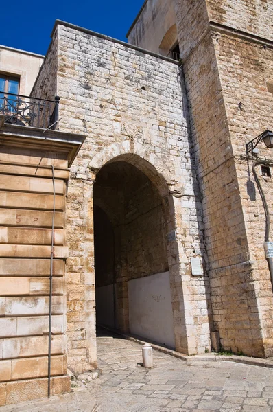 Porta della gabella。孔韦尔萨诺。普利亚大区。意大利. — 图库照片
