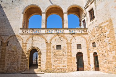 Norman swabian castle. Mesagne. Puglia. İtalya.