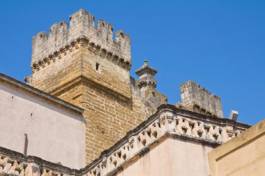 Norman swabian castle. Mesagne. Puglia. İtalya.