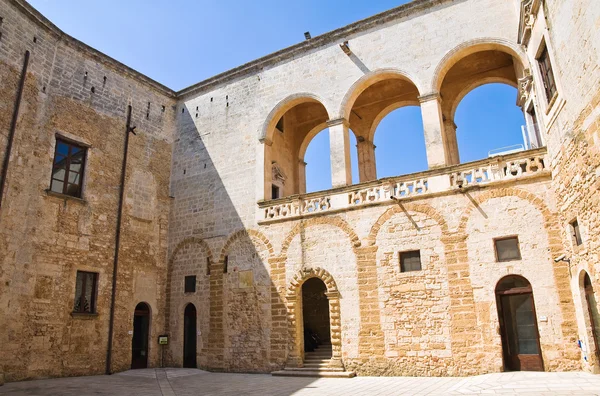 Norman swabian castle. Mesagne. Puglia. İtalya. — Stok fotoğraf