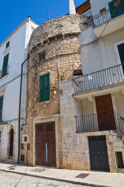 Torre fortificada. Conversa. Puglia. Itália . — Fotografia de Stock