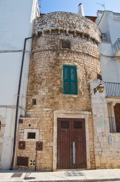 Torre fortificada. Conversa. Puglia. Itália . — Fotografia de Stock