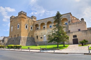 Norman swabian castle. Mesagne. Puglia. İtalya.