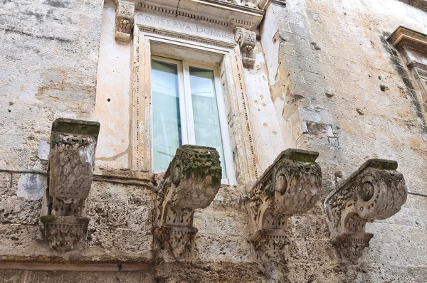 Guarini palace. Mesagne. Puglia. Italien. — Stockfoto