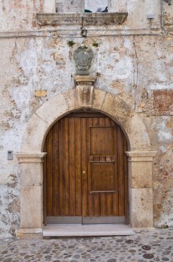tarihi Saray. Rodi garganico. Puglia. İtalya.