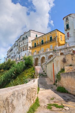 rodi garganico panoramik manzaralı. Puglia. İtalya.
