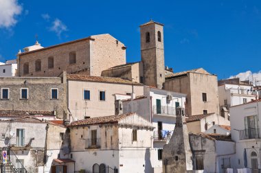 monte sant'angelo panoramik manzaralı. Puglia. İtalya.
