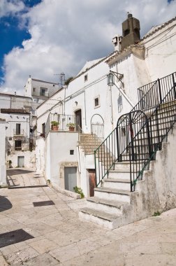 alleyway. Monte sant'angelo. Puglia. İtalya.