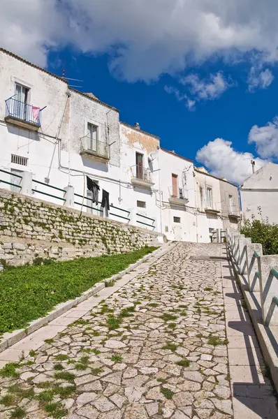 Gasse. monte sant 'angelo. Apulien. Italien. — Stockfoto