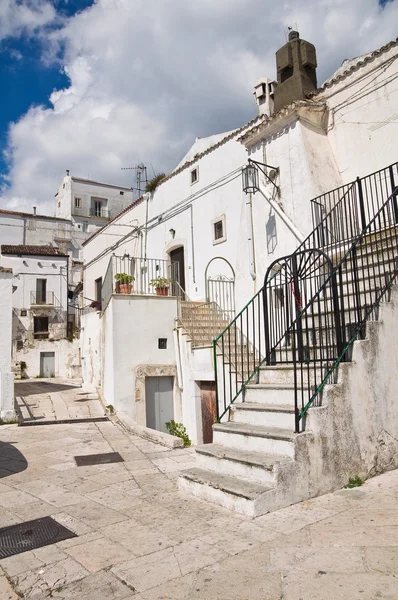 Alleyway. Monte sant'angelo. Puglia. İtalya. — Stok fotoğraf